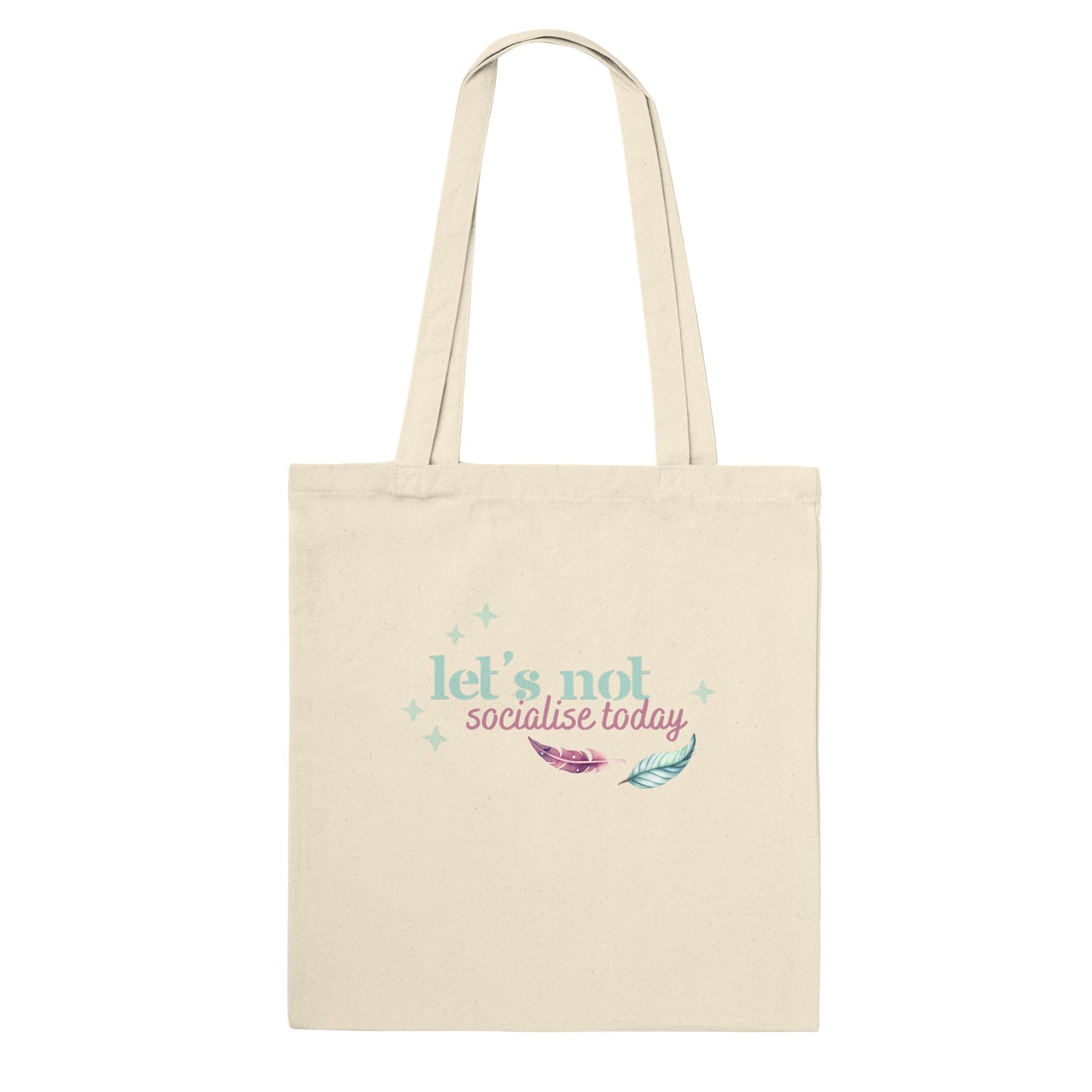 Let's not socialise today - tote-bag