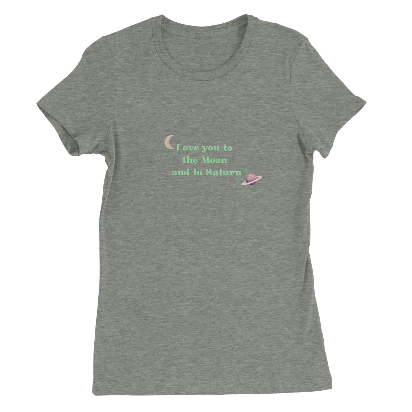 Love you to the moon and to saturn - gekleurde print - t-shirt