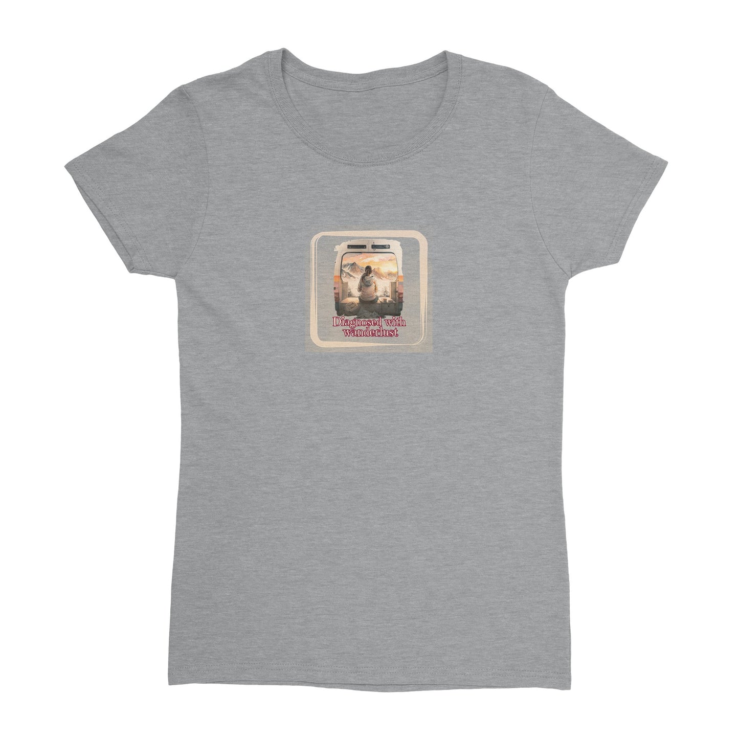 Diagnosed with wanderlust - t-shirt