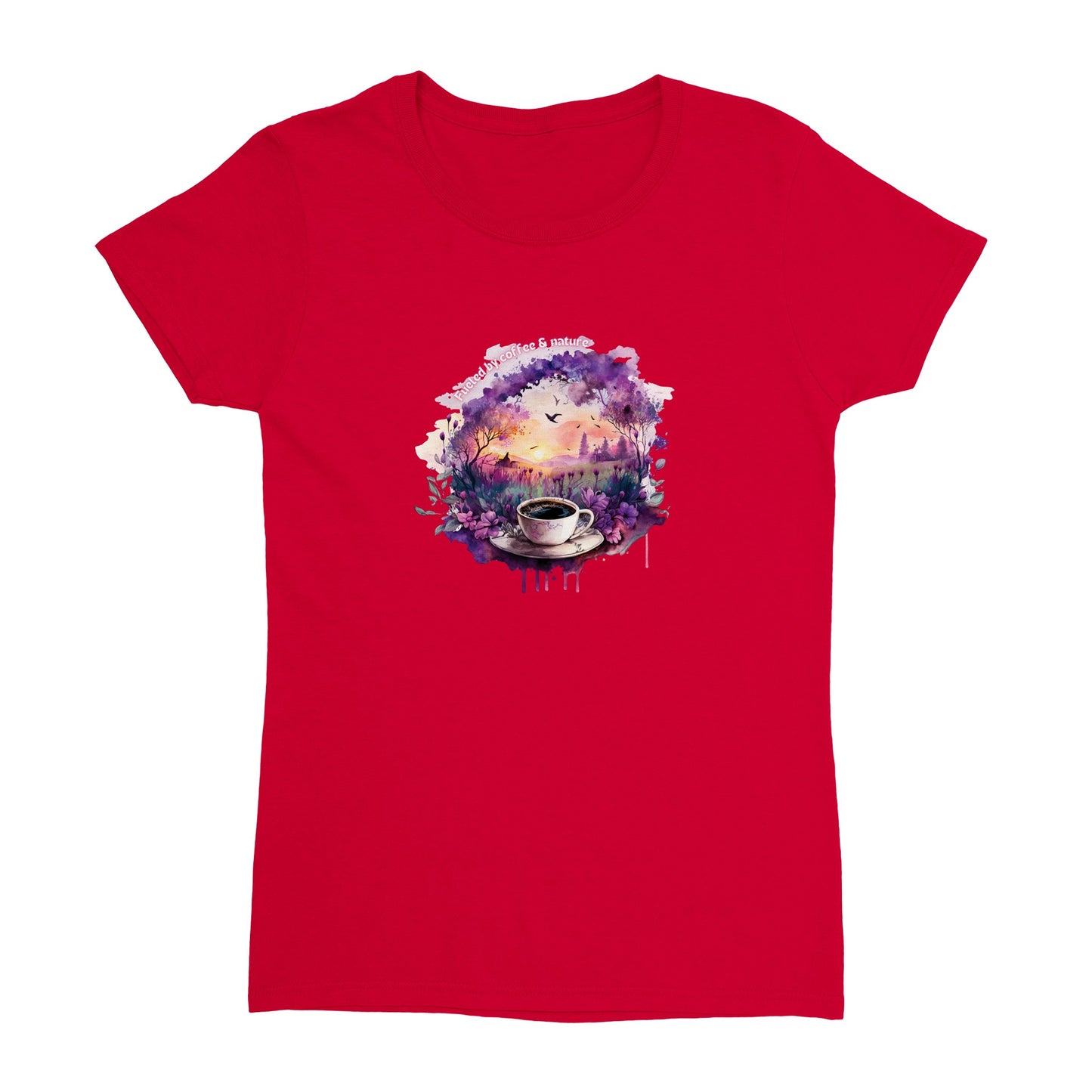 Fueled by coffee & nature  -  t-shirt